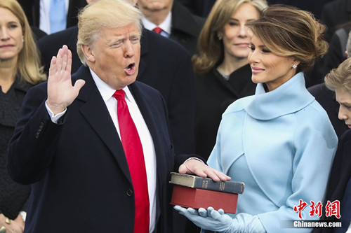 特朗普就职宣誓 特朗普就职宣誓