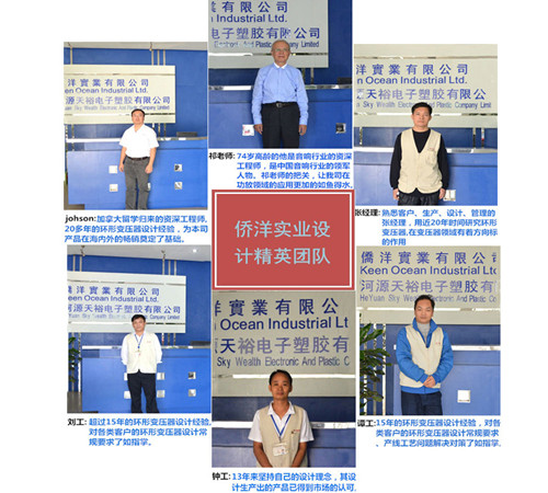 侨洋实业环形变压器设计团队 侨洋实业环形变压器设计团队